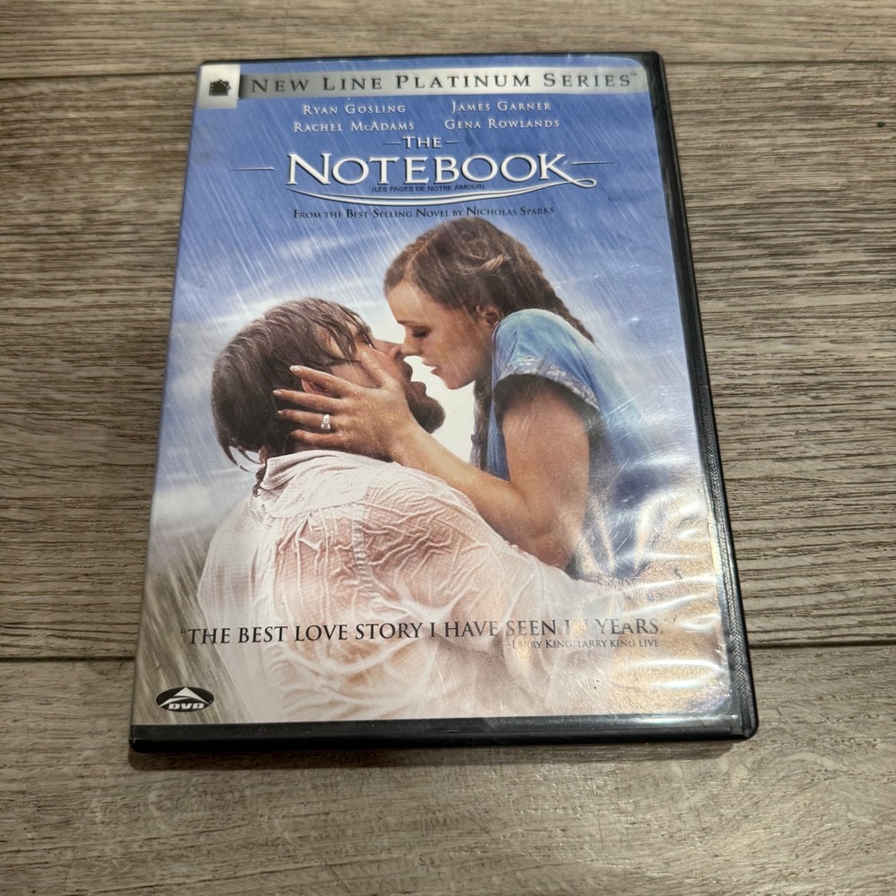 The Notebook DVD Ryan Gosling Rachel McAdams Nicholas Sparks Romance Movie
